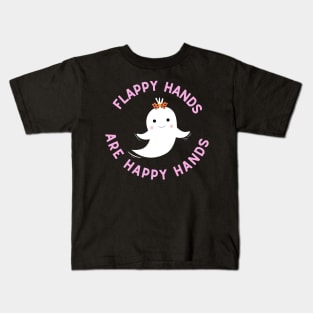 flappy hands are happy hands ghost Kids T-Shirt